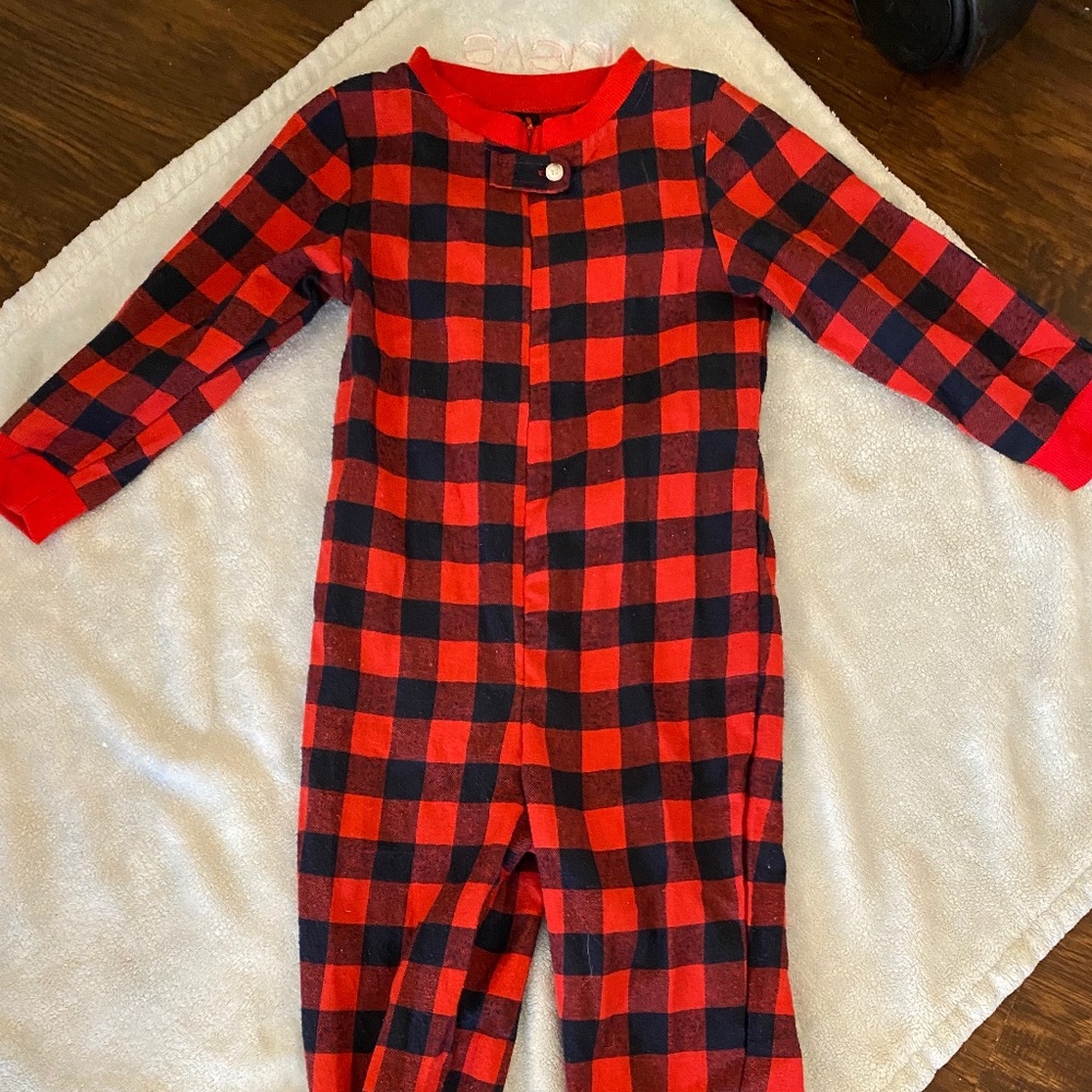 NWOT 4T Plaid Footsie Pajamas